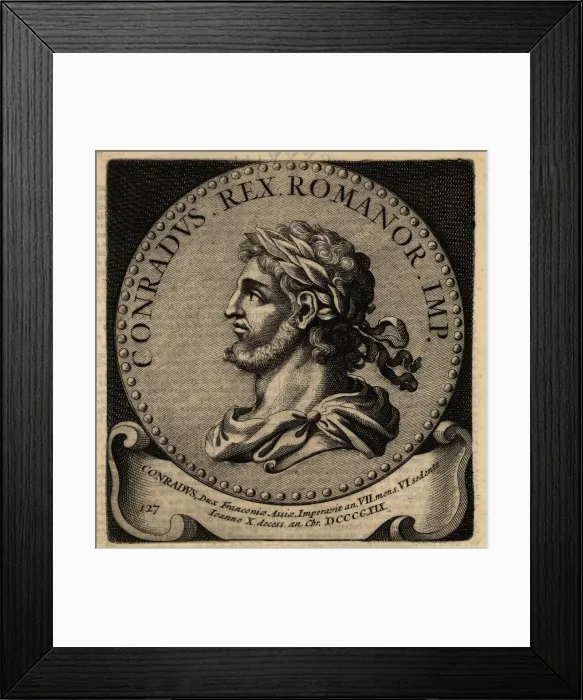 Framed Print : Holy Roman Emperor Conrad I Framed Print : Holy Roman Emperor Conrad I
