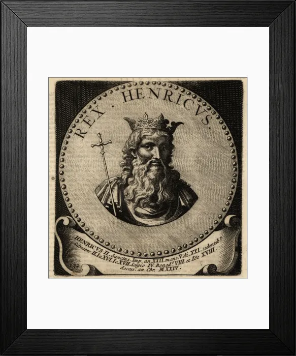 Framed Print : Holy Roman Emperor Henry II Framed Print : Holy Roman Emperor Henry II