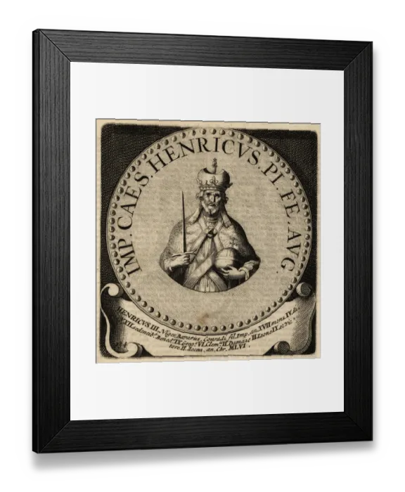 Framed Print : Holy Roman Emperor Henry III Framed Print : Holy Roman Emperor Henry III