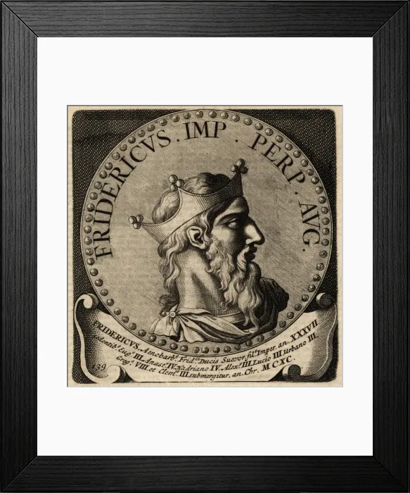 Framed Print : Holy Roman Emperor Frederick I Framed Print : Holy Roman Emperor Frederick I