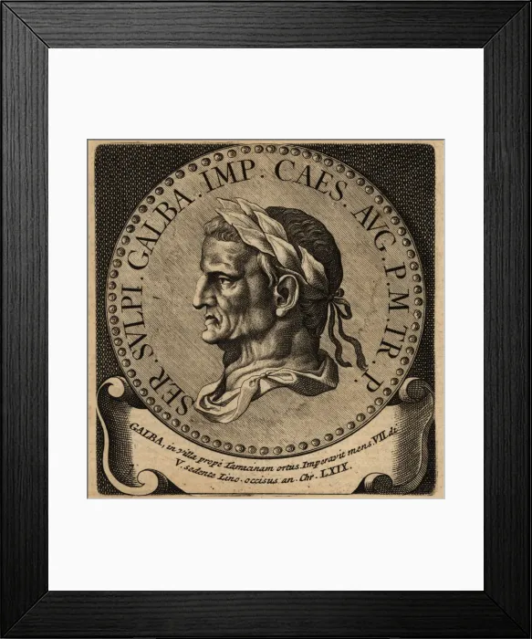 Framed Print : Portrait of Roman Emperor Galba Framed Print : Portrait of Roman Emperor Galba