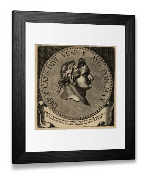 Framed Print : Portrait of Roman Emperor Titus Framed Print : Portrait of Roman Emperor Titus