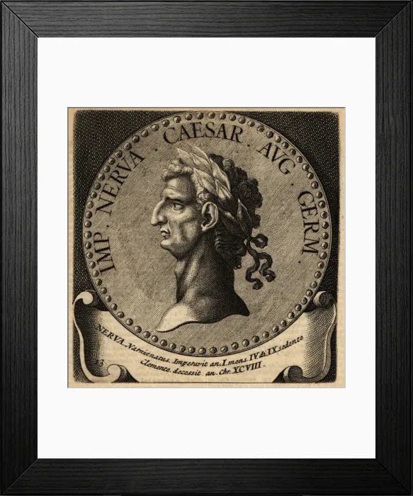 Framed Print : Portrait of Roman Emperor Nerva Framed Print : Portrait of Roman Emperor Nerva