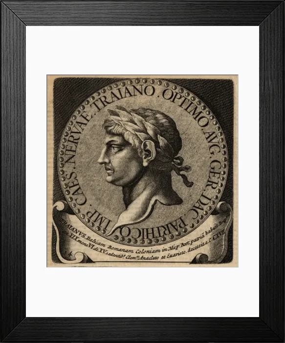 Framed Print : Portrait of Roman Emperor Trajan Framed Print : Portrait of Roman Emperor Trajan