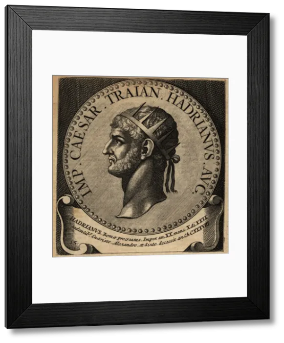 Framed Print : Portrait of Roman Emperor Hadrian Framed Print : Portrait of Roman Emperor Hadrian