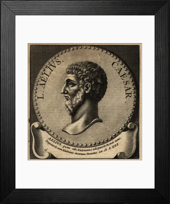 Framed Print : Portrait of Lucius Aelius Caesar Framed Print : Portrait of Lucius Aelius Caesar