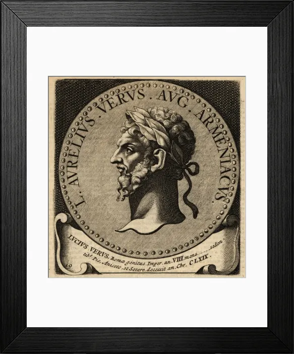 Framed Print : Portrait of Roman Emperor Lucius Verus Framed Print : Portrait of Roman Emperor Lucius Verus