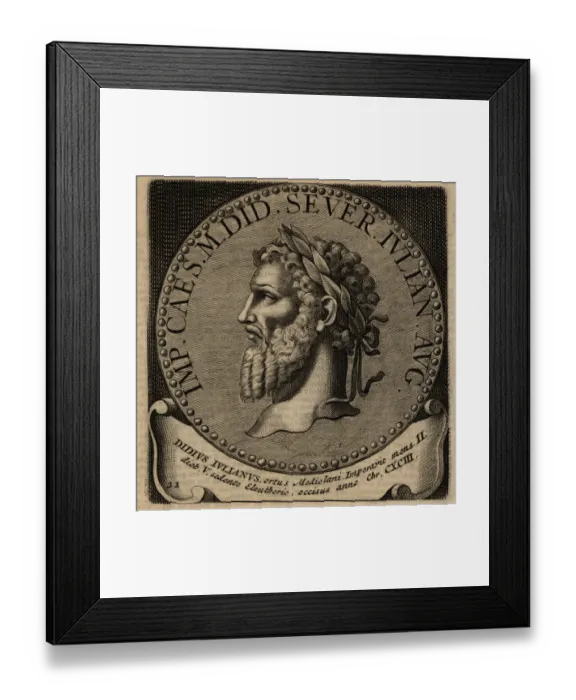 Framed Print : Portrait of Roman Emperor Didius Julianus Framed Print : Portrait of Roman Emperor Didius Julianus