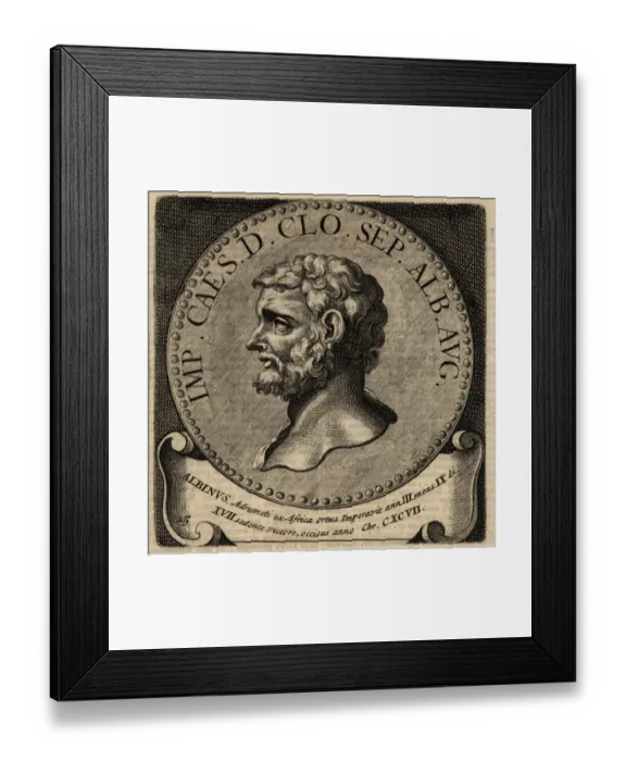 Framed Print : Portrait of Roman Emperor Clodius Albinus Framed Print : Portrait of Roman Emperor Clodius Albinus
