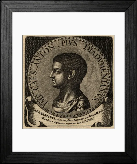 Framed Print : Portrait of Roman Emperor Diadumenian Framed Print : Portrait of Roman Emperor Diadumenian