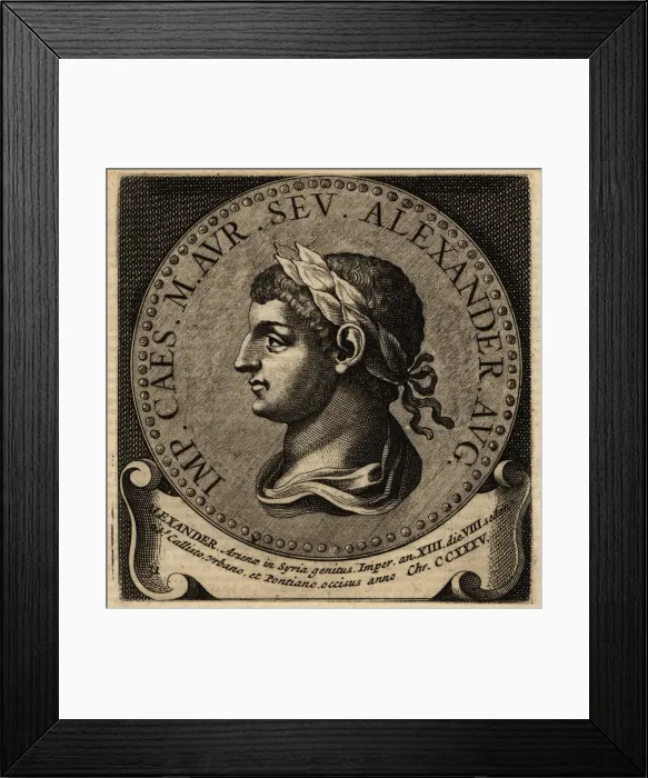 Framed Print : Portrait of Roman Emperor Severus Alexander Framed Print : Portrait of Roman Emperor Severus Alexander