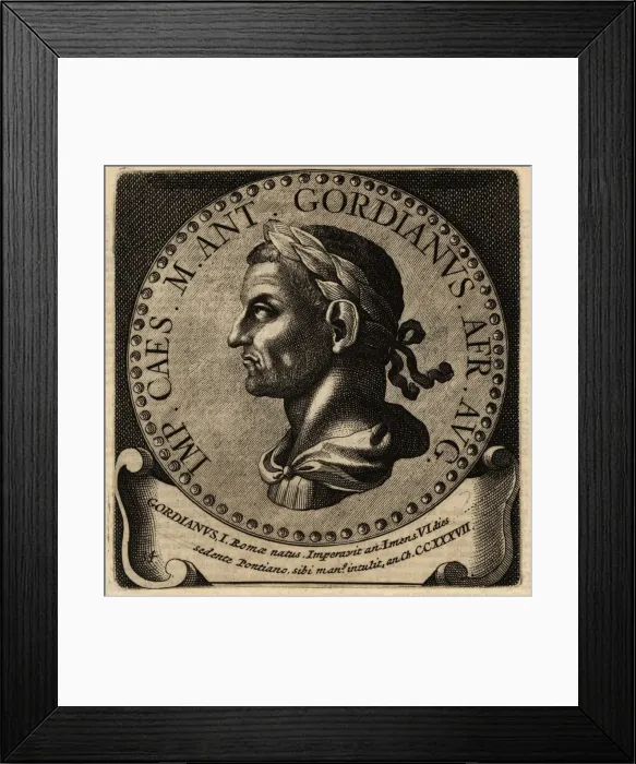 Framed Print : Portrait of Roman Emperor Gordian I Framed Print : Portrait of Roman Emperor Gordian I