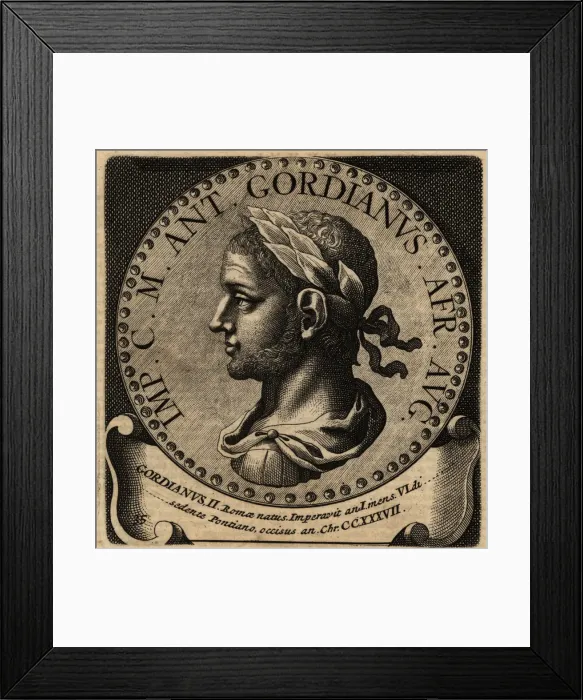 Framed Print : Portrait of Roman Emperor Gordian II Framed Print : Portrait of Roman Emperor Gordian II
