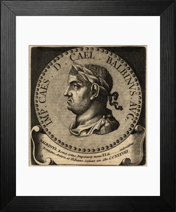 Framed Print : Portrait of Roman Emperor Balbinus Framed Print : Portrait of Roman Emperor Balbinus