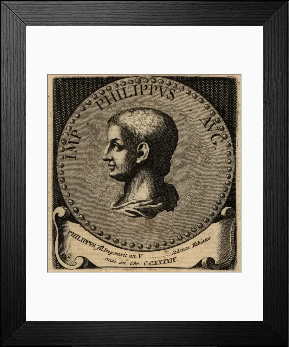 Framed Print : Portrait of Roman Emperor Philip II Framed Print : Portrait of Roman Emperor Philip II