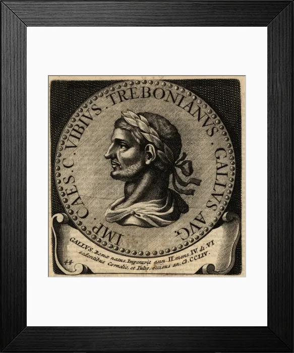 Framed Print : Portrait of Roman Emperor Trebonianus Gallus Framed Print : Portrait of Roman Emperor Trebonianus Gallus