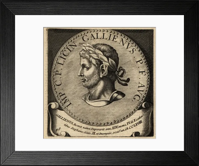 Framed Print : Portrait of Roman Emperor Gallienus Framed Print : Portrait of Roman Emperor Gallienus