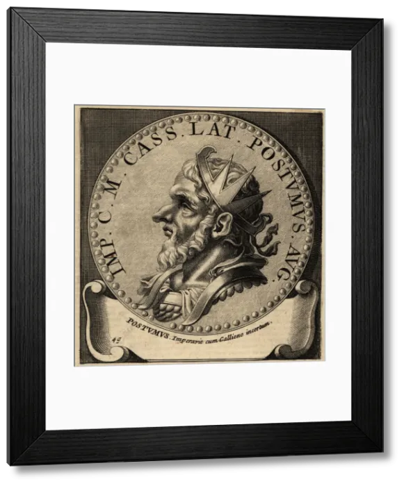 Framed Print : Portrait of Roman Emperor Postumus Framed Print : Portrait of Roman Emperor Postumus