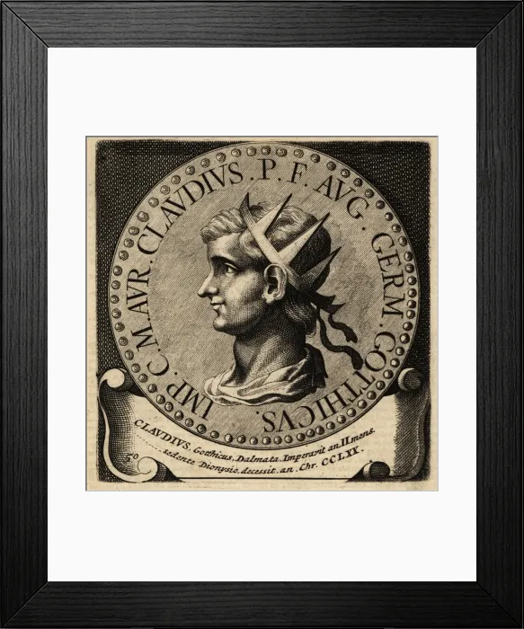 Framed Print : Portrait of Roman Emperor Claudius II Framed Print : Portrait of Roman Emperor Claudius II