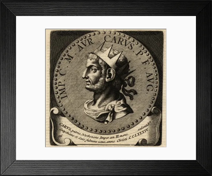 Framed Print : Portrait of Roman Emperor Carus Framed Print : Portrait of Roman Emperor Carus