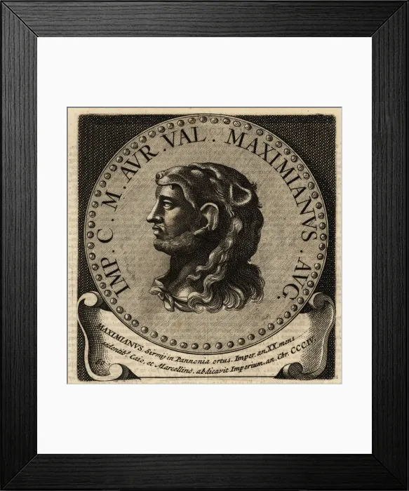 Framed Print : Portrait of Roman Emperor Maximian Framed Print : Portrait of Roman Emperor Maximian
