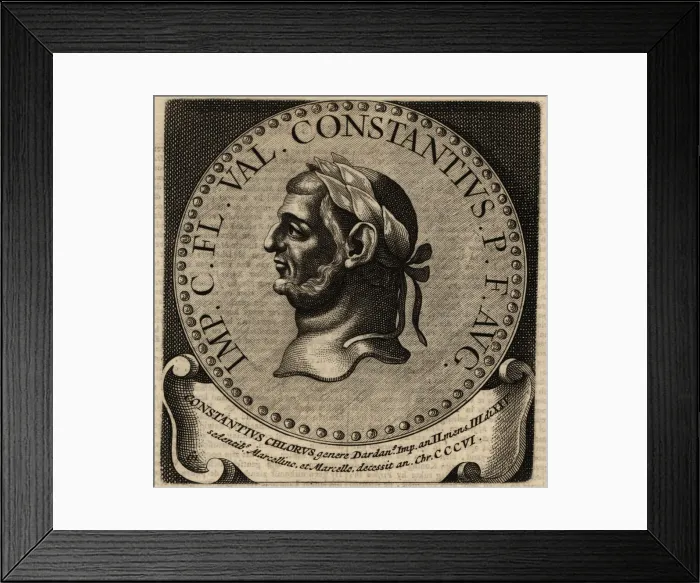 Framed Print : Portrait of Roman Emperor Constantius I Framed Print : Portrait of Roman Emperor Constantius I