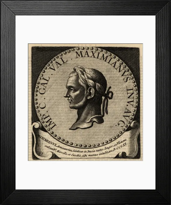 Framed Print : Portrait of Roman Emperor Maximian Framed Print : Portrait of Roman Emperor Maximian