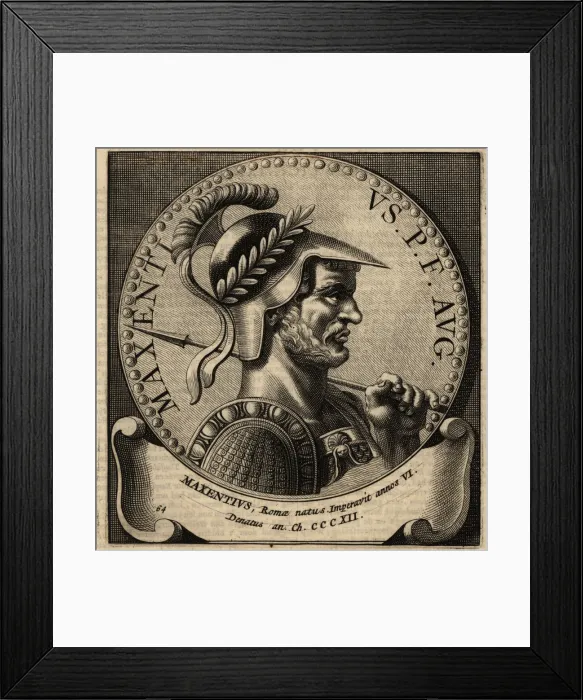 Framed Print : Portrait of Roman Emperor Maxentius Framed Print : Portrait of Roman Emperor Maxentius