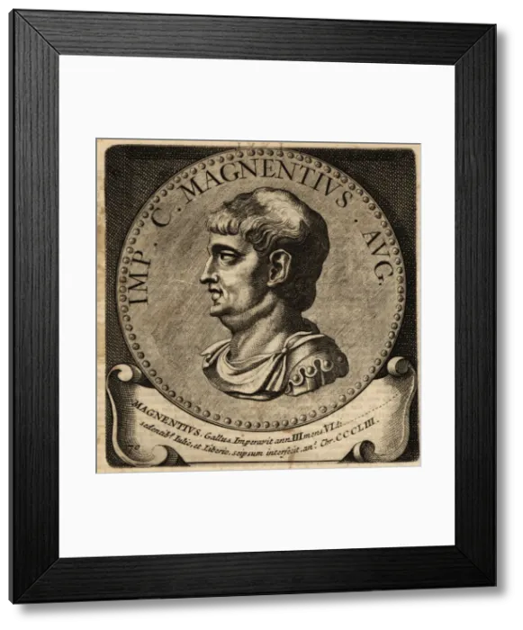Framed Print : Portrait of Roman Emperor Magnentius Framed Print : Portrait of Roman Emperor Magnentius