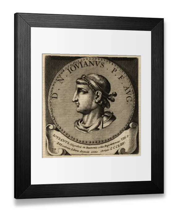 Framed Print : Portrait of Roman Emperor Jovian Framed Print : Portrait of Roman Emperor Jovian