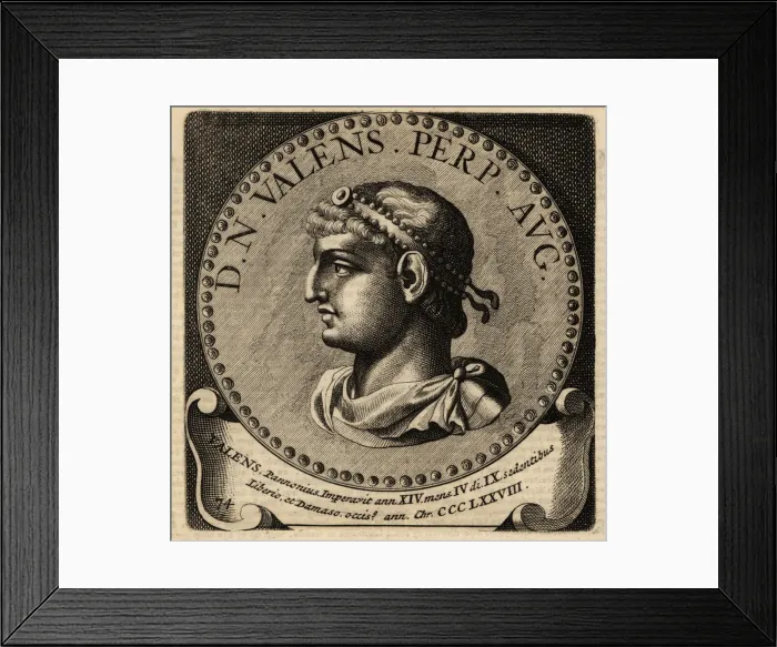Framed Print : Portrait of Roman Emperor Valens Framed Print : Portrait of Roman Emperor Valens
