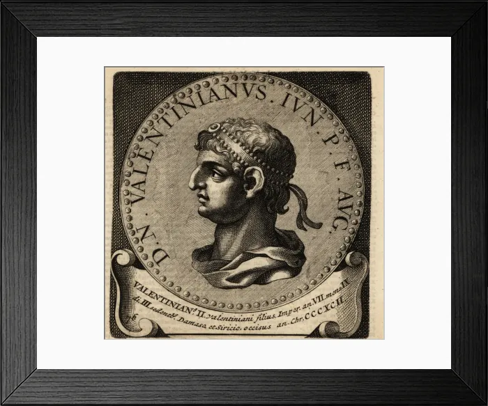 Framed Print : Portrait of Roman Emperor Valentinian II Framed Print : Portrait of Roman Emperor Valentinian II
