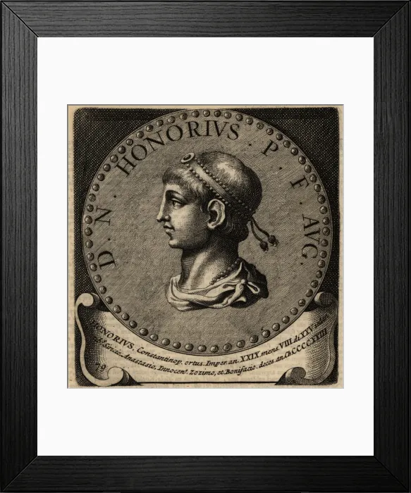 Framed Print : Portrait of Roman Emperor Honorius Framed Print : Portrait of Roman Emperor Honorius