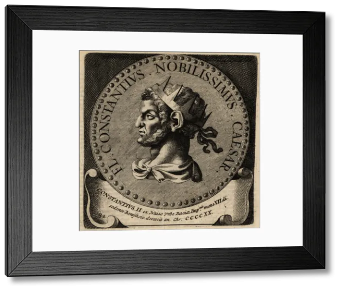 Framed Print : Portrait of Roman Emperor Constantius II Framed Print : Portrait of Roman Emperor Constantius II