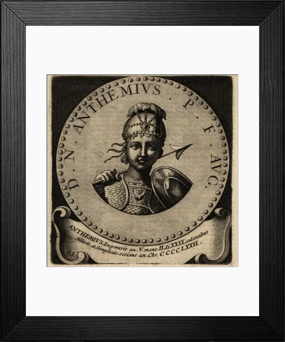 Framed Print : Portrait of Roman Emperor Anthemius Framed Print : Portrait of Roman Emperor Anthemius