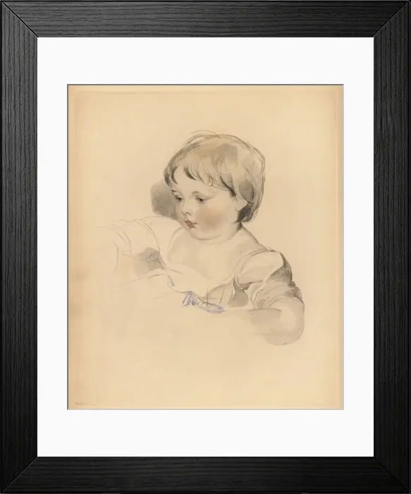 Framed Print : Portrait of Rowland Bloxam, nephew to Sir Thomas Lawrence Framed Print : Portrait of Rowland Bloxam, nephew to Sir Thomas Lawrence