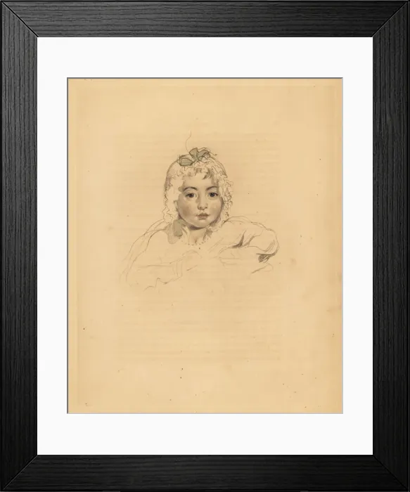 Framed Print : Portrait of Mary Isabella Bloxam Framed Print : Portrait of Mary Isabella Bloxam