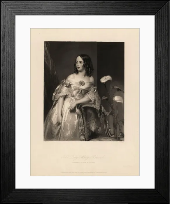 Framed Print : Portrait of Mary, daughter of George Howard, 6th Earl Framed Print : Portrait of Mary, daughter of George Howard, 6th Earl