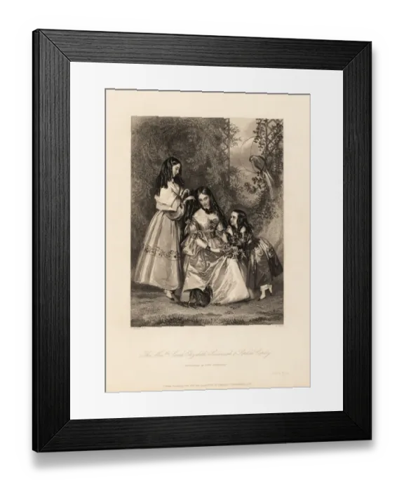 Framed Print : Sarah Elizabeth, Susannah and Sophia Copley Framed Print : Sarah Elizabeth, Susannah and Sophia Copley