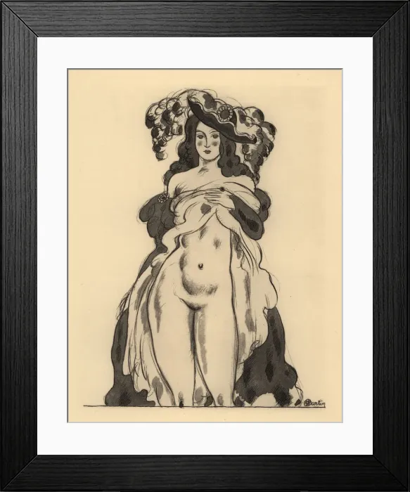 Framed Print : Alaciel lifting her dress to expose herself Framed Print : Alaciel lifting her dress to expose herself