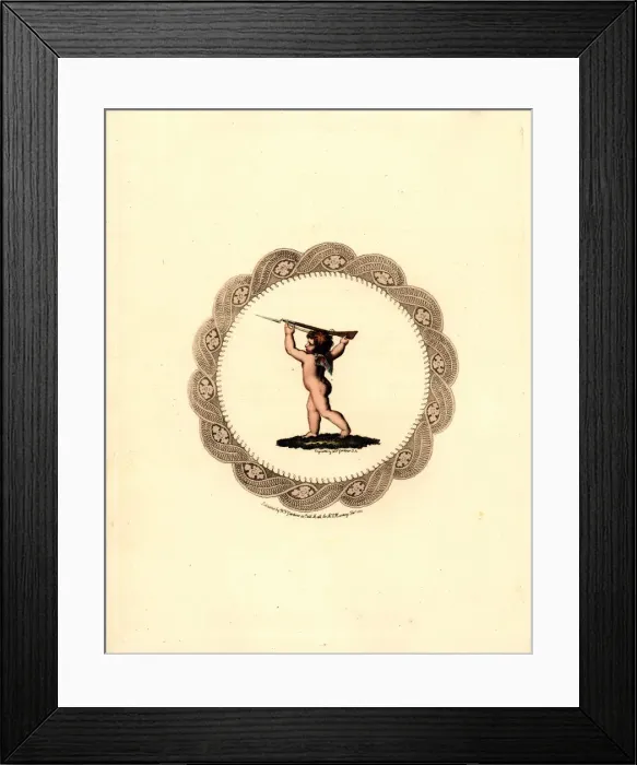 Framed Print : Cupid picks up his matchlock musket Framed Print : Cupid picks up his matchlock musket