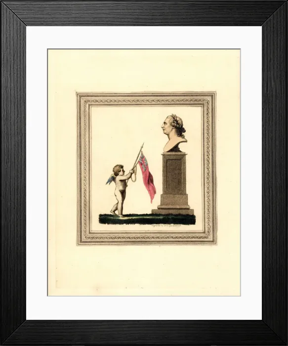 Framed Print : Cupid presenting the colours before the King Framed Print : Cupid presenting the colours before the King
