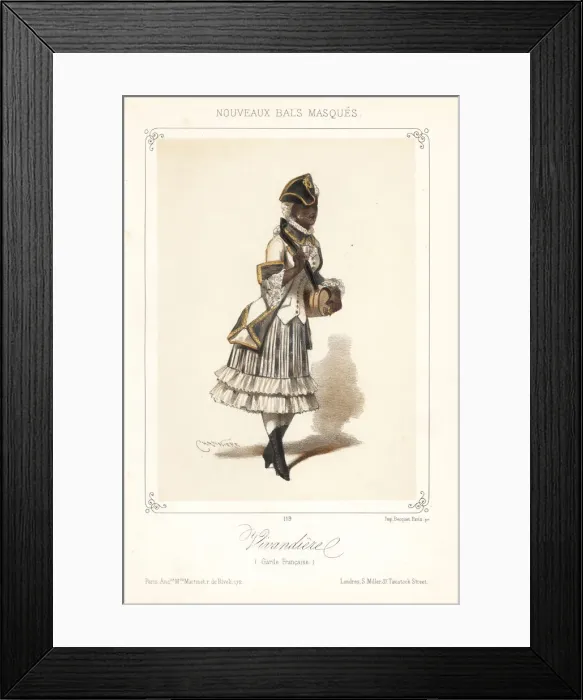 Framed Print : Woman in costume as a Vivandiere or sutler Framed Print : Woman in costume as a Vivandiere or sutler