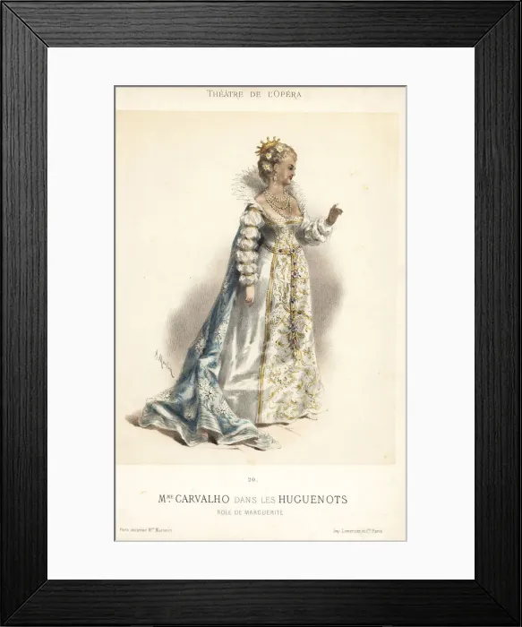 Framed Print : Marie Caroline Miolan-Carvalho, French soprano Framed Print : Marie Caroline Miolan-Carvalho, French soprano