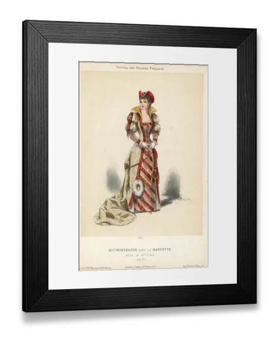 Framed Print : Marie Montbazon, French actress and singer Framed Print : Marie Montbazon, French actress and singer