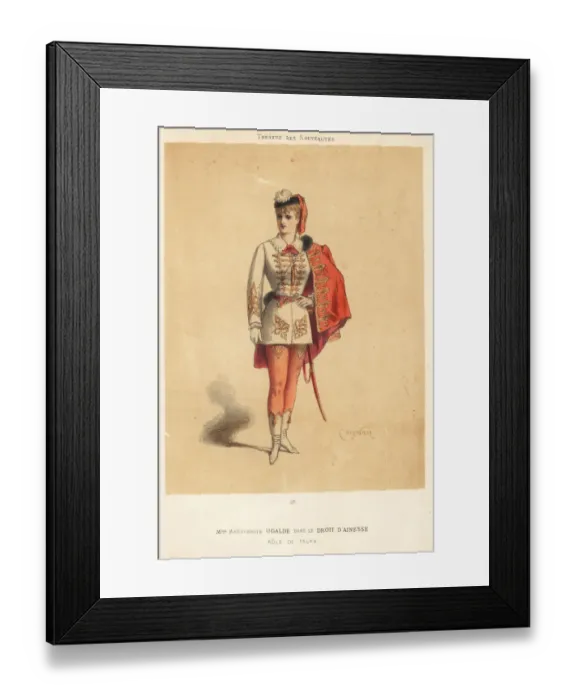 Framed Print : Marguerite Ugalde, French mezzo-soprano Framed Print : Marguerite Ugalde, French mezzo-soprano