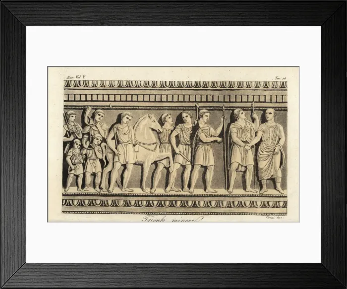 Framed Print : Etruscan minor triumphal parade Framed Print : Etruscan minor triumphal parade