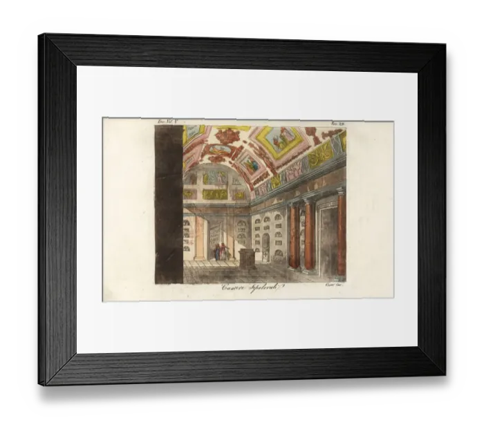 Framed Print : Roman burial chamber of Lucius Arruntius and family Framed Print : Roman burial chamber of Lucius Arruntius and family