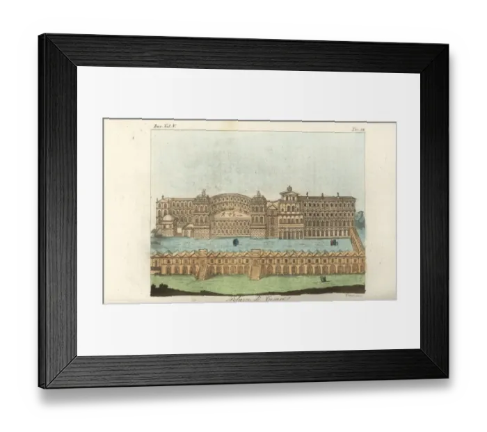 Framed Print : View of Palace of the Caesars, Rome Framed Print : View of Palace of the Caesars, Rome