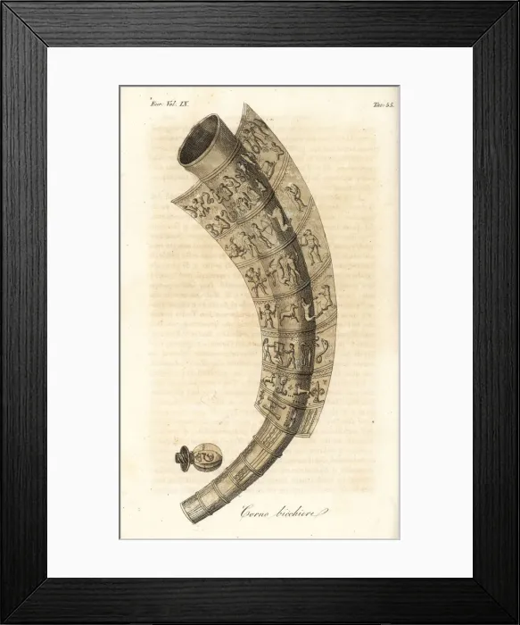 Framed Print : Golden Horn of Gallehus, drinking horn or Tunderense Framed Print : Golden Horn of Gallehus, drinking horn or Tunderense